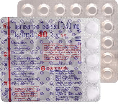 Telma 40mg Strip Of 15 Tablets