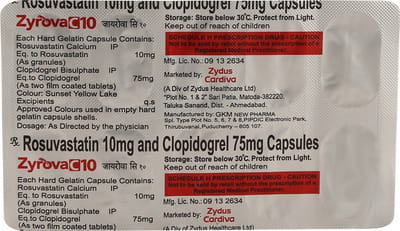 Zyrova C 10mg Strip Of 10 Capsules