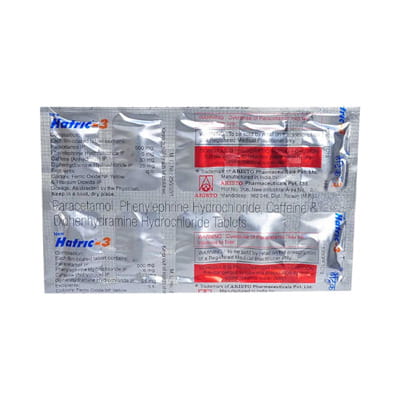 Hatric 3 Cold Strip Of 10 Tablets