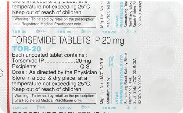Tor 20mg Strip Of 15 Tablets