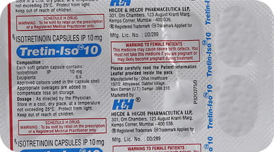Tretin Iso 10mg Strip Of 10 Capsules