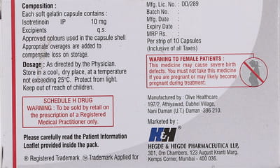 Tretin Iso 10mg Strip Of 10 Capsules