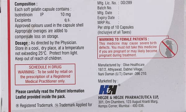 Tretin Iso 10 Capsule