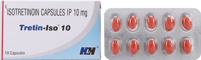 Tretin Iso 10mg Strip Of 10 Capsules