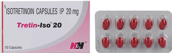 Tretin Iso 20mg Strip Of 10 Capsules