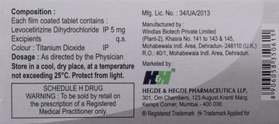 Hhlevo 5mg Strip Of 10 Tablets