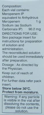 Mero 1gm Dry Vial Of 1 Powder For Injection