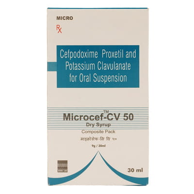 Microcef Cv 50mg Dry Syrup 30ml