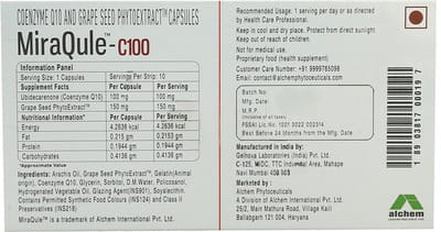 Miraqule C 100mg Strip Of 10 Capsules