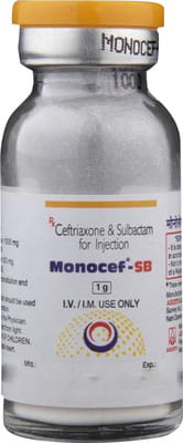 Monocef Sb 1.5gm Dry Vial Of 1 Powder For Injection