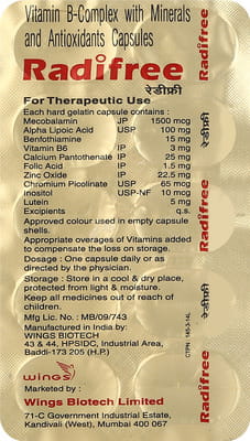 Radifree Strip Of 10 Capsules