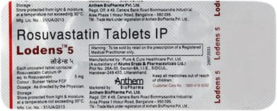 Lodens 5mg Strip Of 10 Tablets