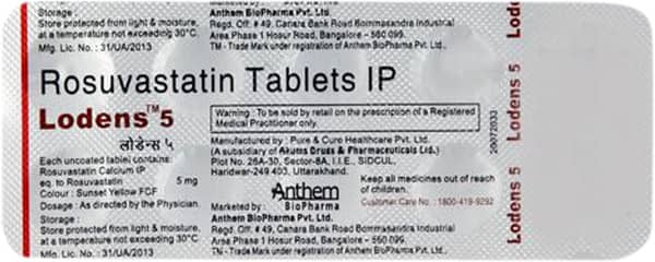 Lodens 5mg Strip Of 10 Tablets