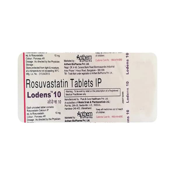 Lodens 10mg Strip Of 10 Tablets