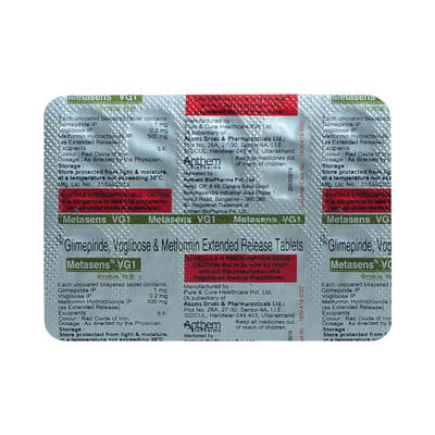 Metasens Vg 1mg Strip Of 10 Tablets