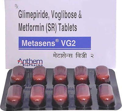Metasens Vg 2mg Strip Of 10 Tablets