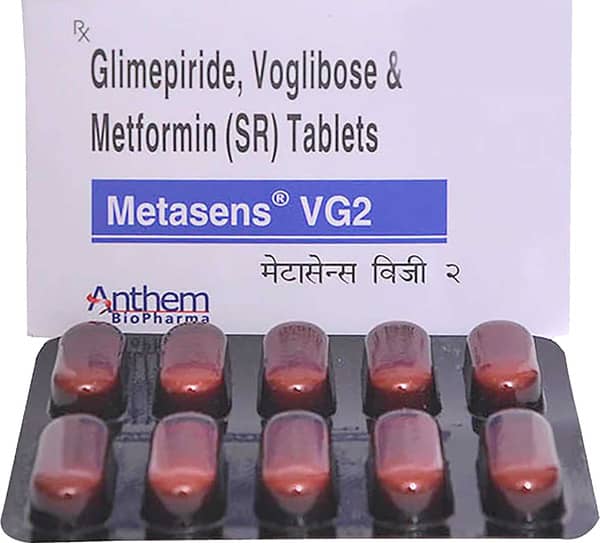 Metasens Vg 2mg Strip Of 10 Tablets
