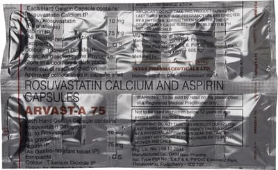 Arvast A 75mg Strip Of 10 Capsules