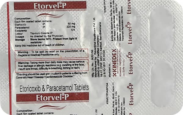 Etorvel P Strip Of 10 Tablets