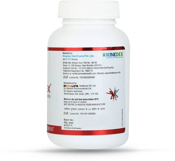 रोज़ीफ्लेक्स 750एमजी की बोतल 60 कैप्सूल्स