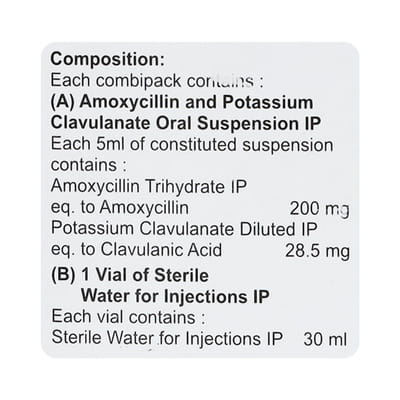 Delpoclav 228.5mg Bottle Of 30ml Syrup