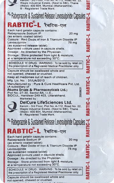 Rabtic L Strip Of 10 Capsules