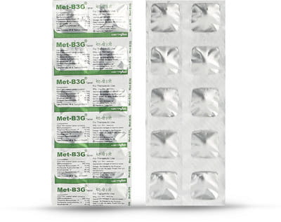 Met B3g Strip Of 10 Tablets