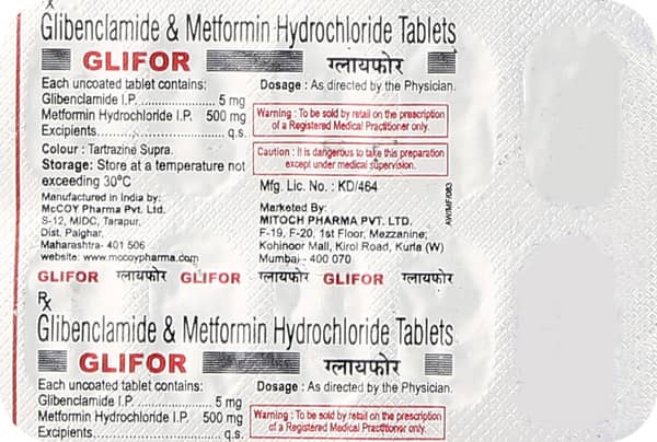 Glifor Strip Of 10 Tablets