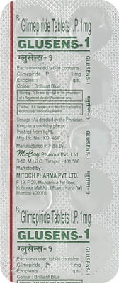Glusens 1mg Strip Of 10 Tablets