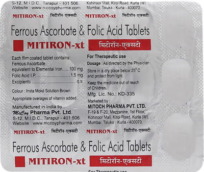 Mitiron Xt Strip Of 15 Tablets