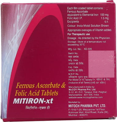 Mitiron Xt Strip Of 15 Tablets