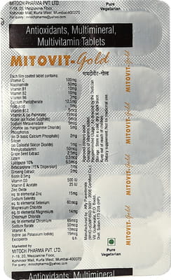 Mitovit Gold Strip Of 10 Tablets