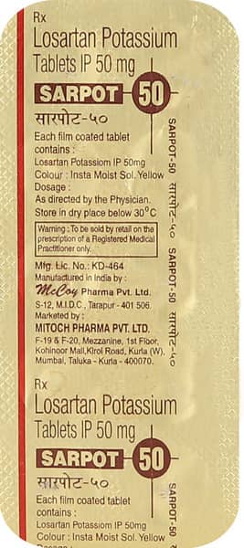 Sarpot 50mg Strip Of 10 Tablets