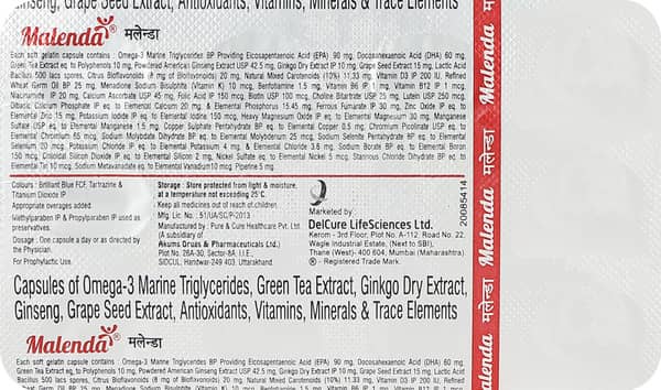 Malenda Strip Of 10 Capsules