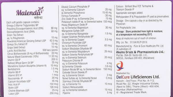 Malenda Strip Of 10 Capsules