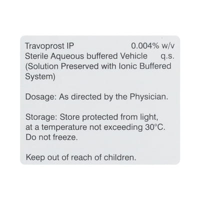 Travoflo Bottle Of 3ml Eye Drops