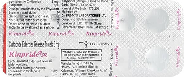 Kinpride Sr 3mg Strip Of 10 Tablets
