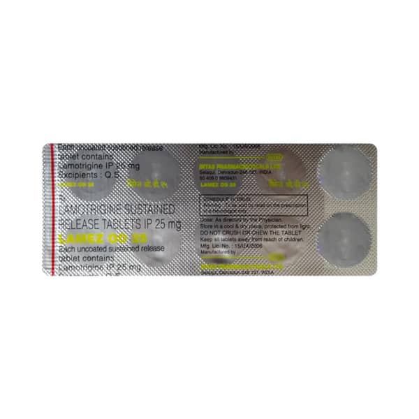 Lamez Od 25mg Strip Of 10 Tablets