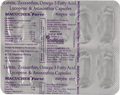 Macuchek Forte Strip Of 10 Capsules