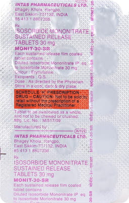 Monit Sr 30mg Strip Of 15 Tablets