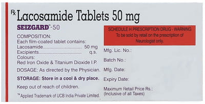Seizgard 50mg Strip Of 10 Tablets