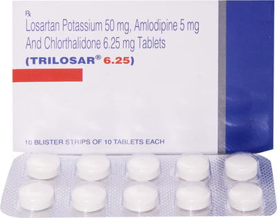Trilosar 6.25mg Strip Of 10 Tablets