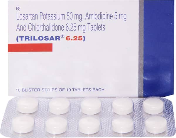 Trilosar 6.25mg Strip Of 10 Tablets