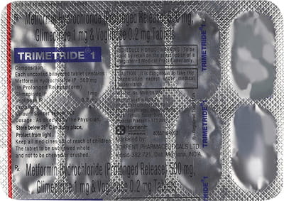 Trimetride 1mg Strip Of 10 Tablets
