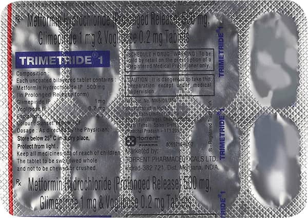 Trimetride 1mg Strip Of 10 Tablets