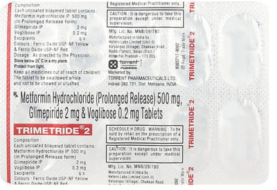 Trimetride 2mg Strip Of 10 Tablets