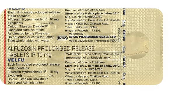 Velfu 10mg Strip Of 7 Tablets