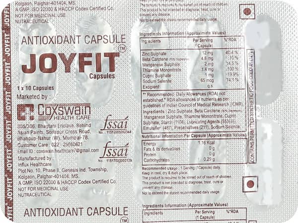 Joyfit Strip Of 10 Capsules
