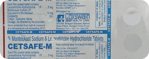 Cetsafe M Strip Of 10 Tablets