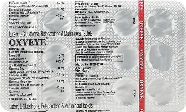 Oxyeye Strip Of 15 Tablets